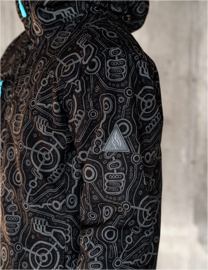 Syntax Obsidian Jacket by Ben Ridgway - Threyda Art and Apparel