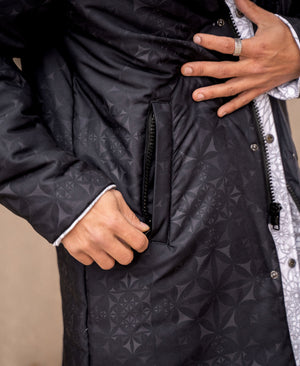 Tao Reversible Quilted Jacket by Threyda - Threyda Art and Apparel
