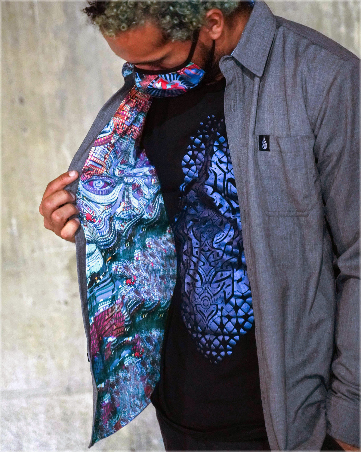 Terra Cuda Button Down Shirt by Android Jones