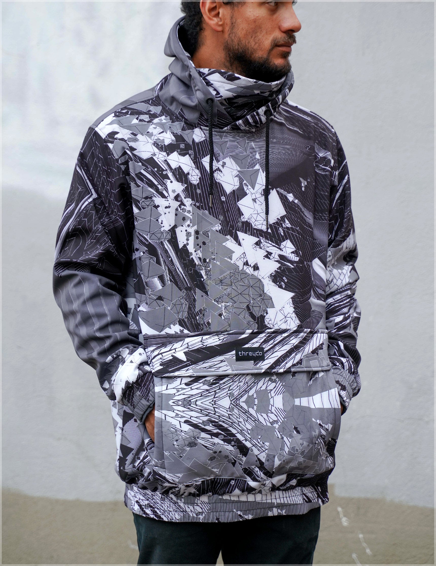 Tesseract Argon Pullover Jacket by Kimi Takemura