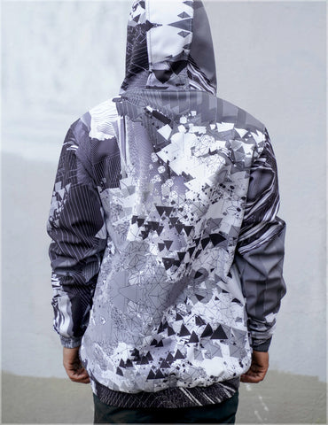 Tesseract Argon Pullover Jacket by Kimi Takemura
