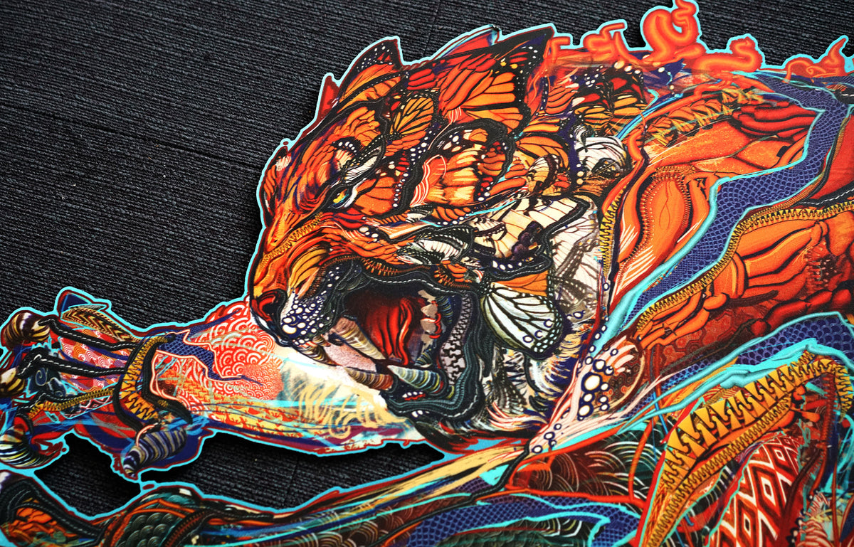 Swallowtail Tiger Aluminum Diecut Print by Android Jones - 72 HOUR AUCTION