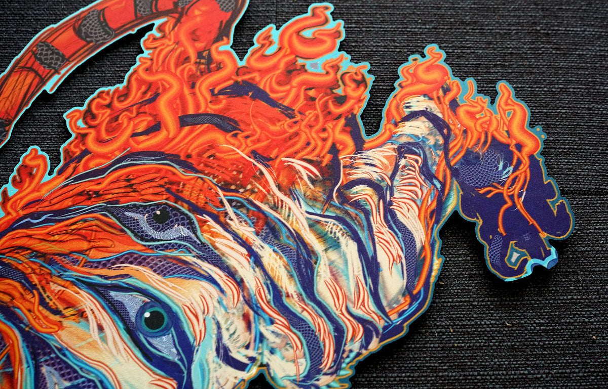 Swallowtail Tiger Aluminum Diecut Print by Android Jones - 72 HOUR AUCTION