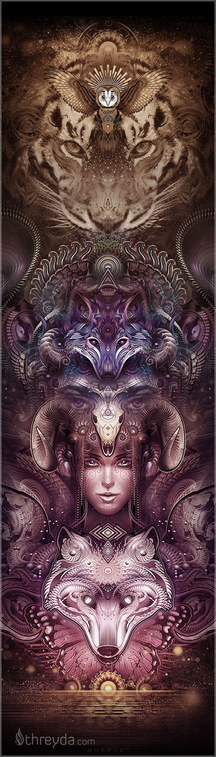 Totemic Banner by Mugwort , Art Print - Mugwort, Threyda