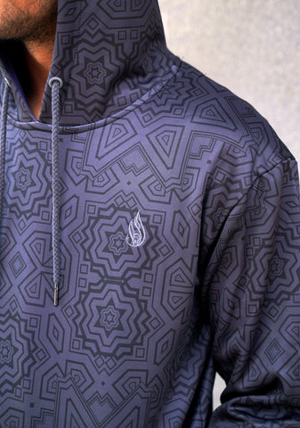 Graphite Pullover Hoodie by Justin Totemical