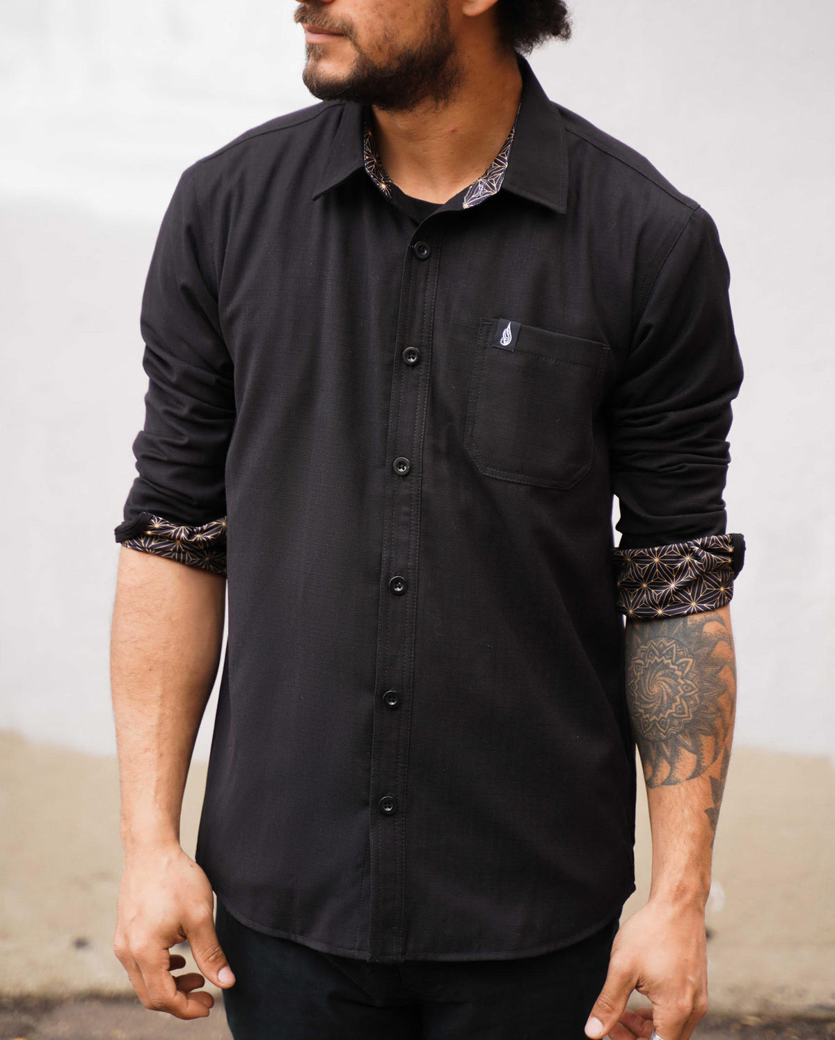 Halcyon Button Down Shirt by Threyda