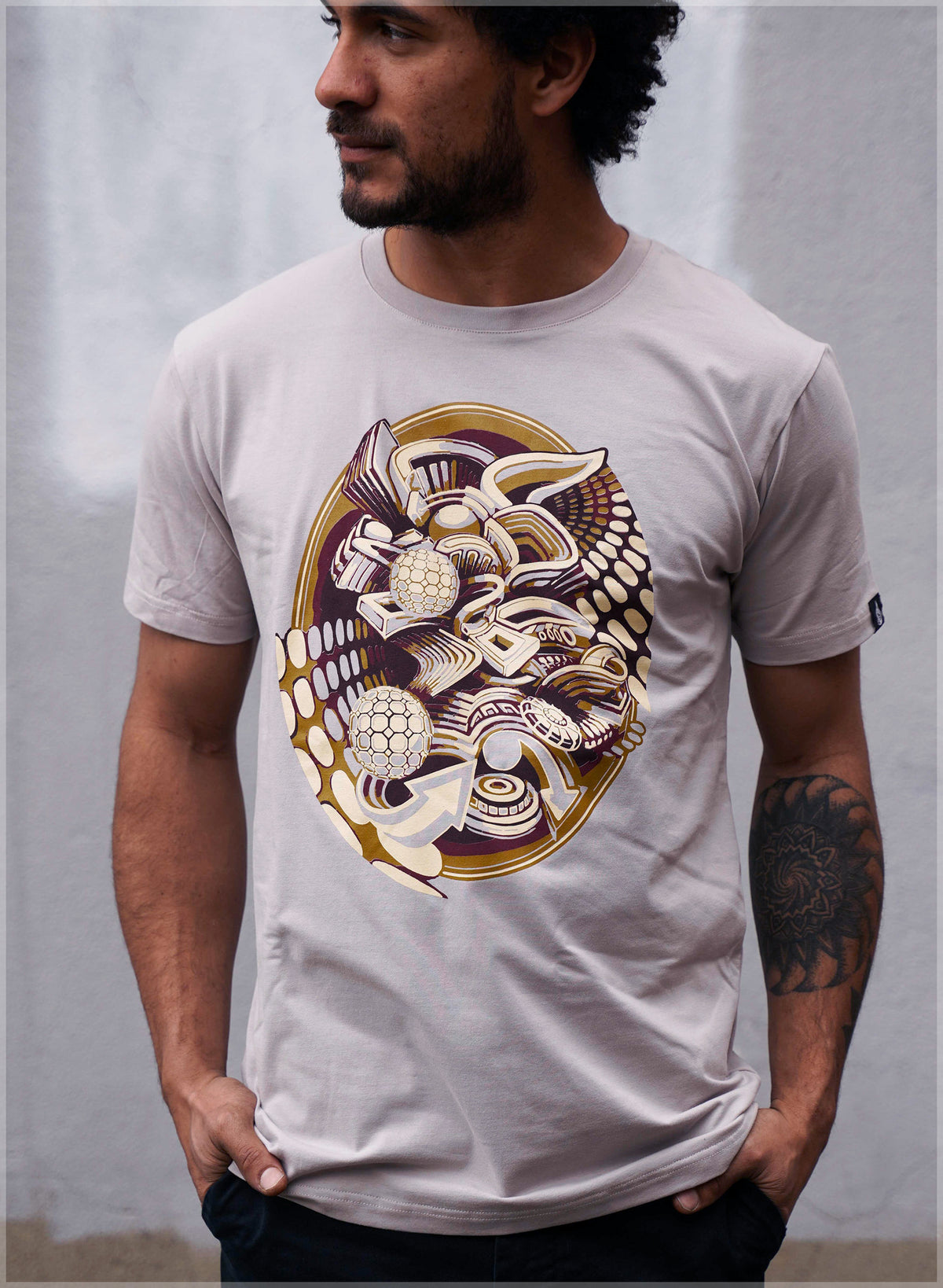 Hostillis Warm Screenprint Tee by Stephen Kruse