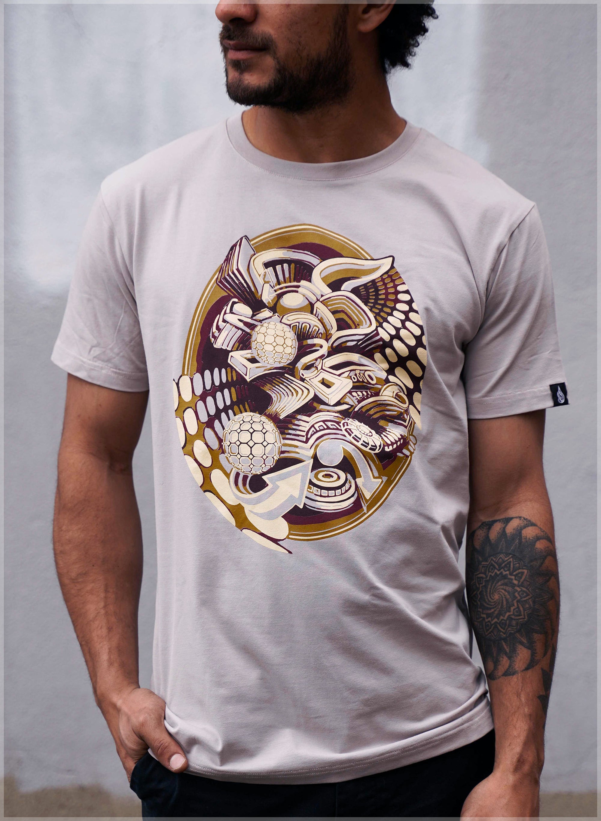 Hostillis Warm Screenprint Tee by Stephen Kruse