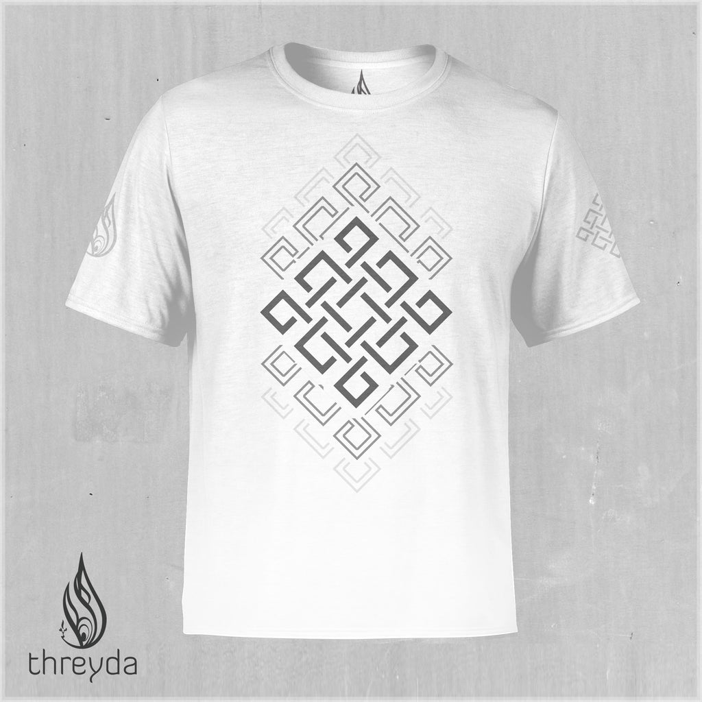 Silver Vandana Screenprint Tee by Threyda