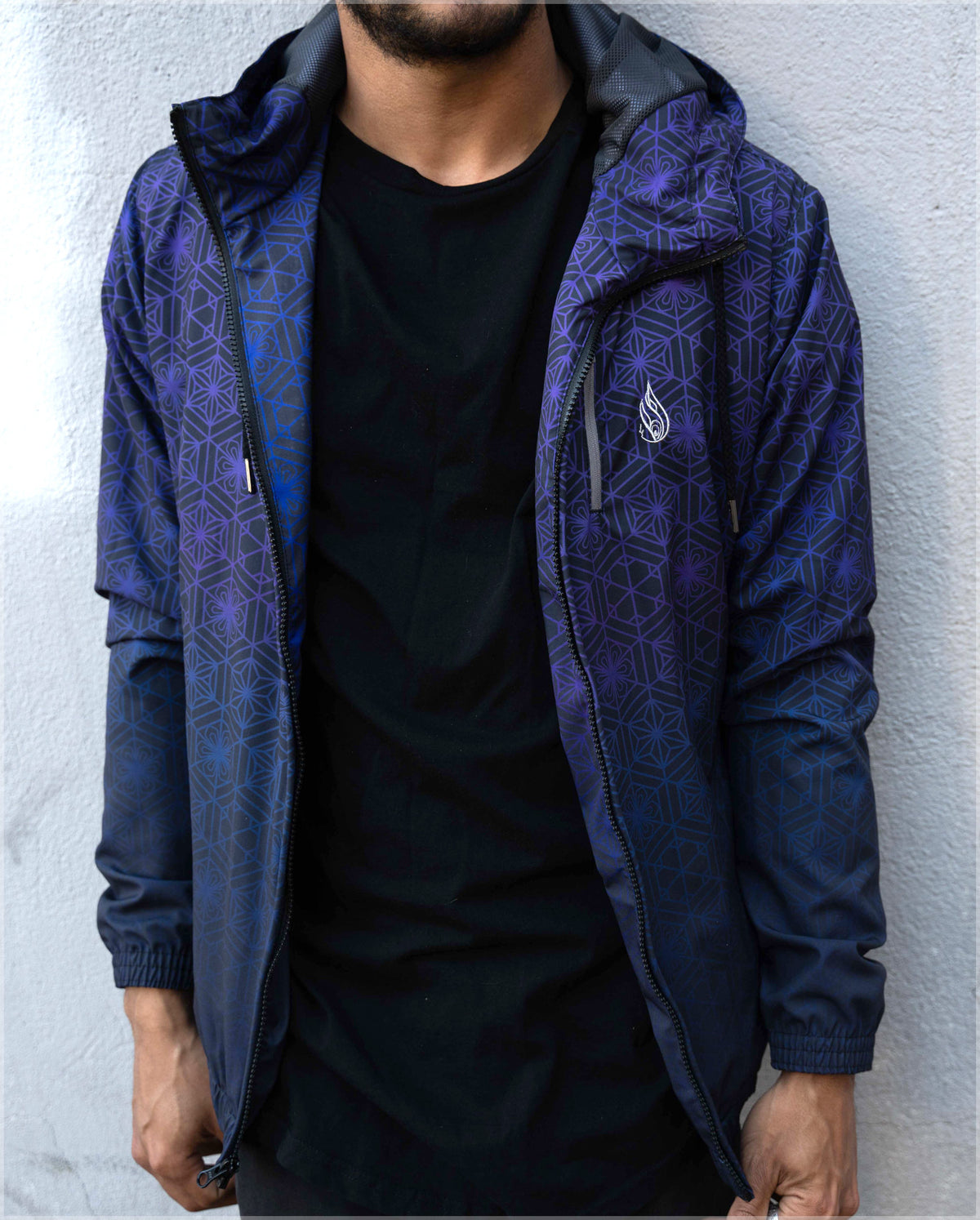 Alignment Windbreaker Hoodie by Threyda