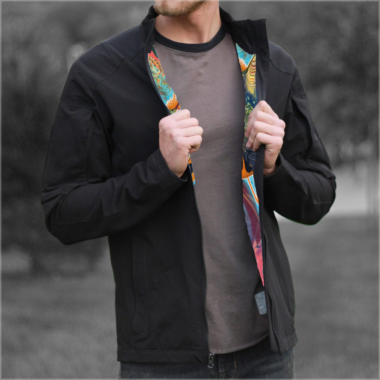 Android Jones Night Rainbow Reversible Hoodie